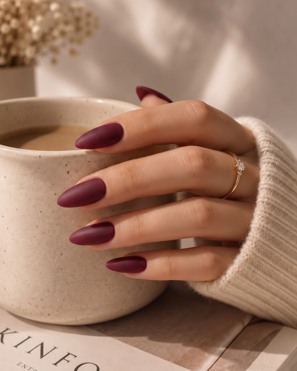 The Classics | Matte Press-On Nails | Burgundy