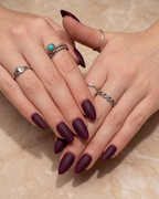 The Classics | Matte Press-On Nails | Deep Wine